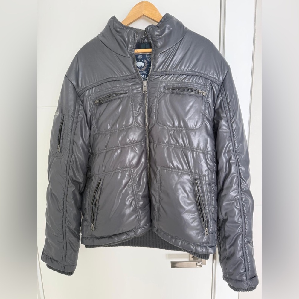 Buffalo David Bitton Charcoal Puffer Jacket